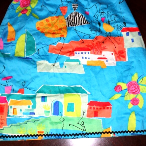 Sara Jane Whimsical Print Skirt | USA Made | Retro Style Size 2 - Picture 8 of 9